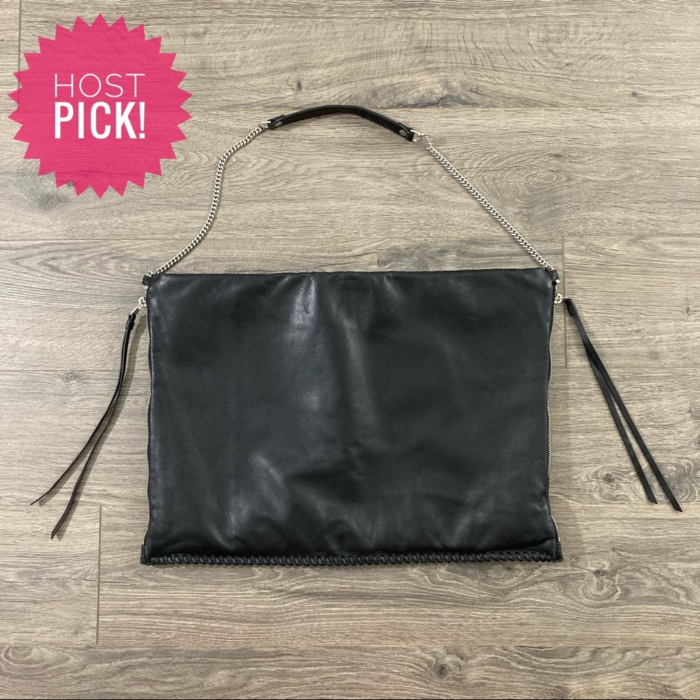 Allsaints Fleur De Lis Large Hobo Bag